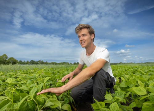 Ivar van Dorst op het land tussen de gewassen.jpg