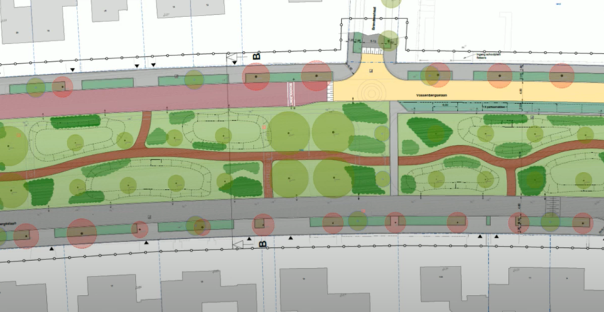 Deel van het groenplan vossenbergselaan2