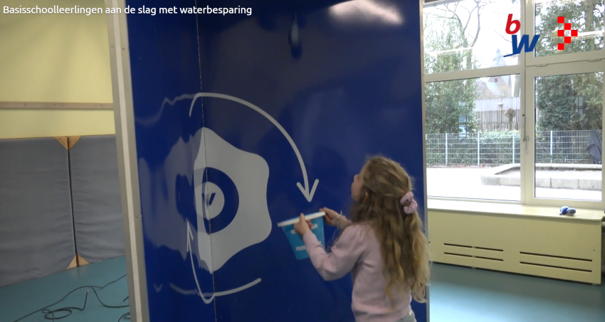 Basisschoolleerlingen aan de slag met waterbesparing